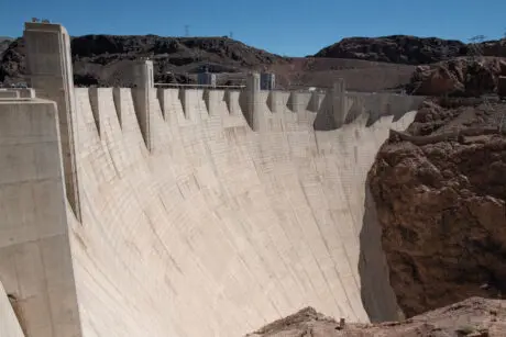 An interior view of the Hoover dam