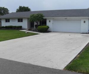 concrete driveway
